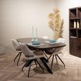 Jesper Dining Table - 210cm - 8 Seater - Star Base - Chestnut - Mango Wood
