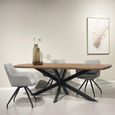 Jesper Dining Table - 210cm - 8 Seater - Star Base - Natural - Mango Wood