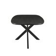 Jesper Dining Table - 230cm - 10 Seater - Star Base - Black - Mango Wood