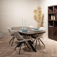 Jesper Dining Table - 230cm - 10 Seater - Star Base - Chestnut - Mango Wood