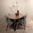 Jesper Dining Table - 240cm - 10 Seater - Oval - Star Base - Natural - Mango Wood