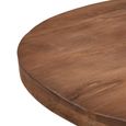 Rocky Dining Table - 150cm - 6-8 Seater - Round - Star Base - Natural - Mango Wood