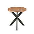 Rocky Dining Table - 160cm - 6 Seater - Oval - Star Base - Natural - Mango Wood