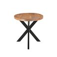 Rocky Dining Table - 180cm - 6-8 Seater - Oval - Star Base - Natural - Mango Wood