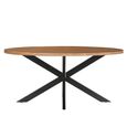 Rocky Dining Table - 210cm - 8 Seater - Oval - Star Base - Natural - Mango Wood