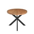 Rocky Dining Table - 210cm - 8 Seater - Oval - Star Base - Natural - Mango Wood
