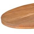 Rocky Dining Table - 210cm - 8 Seater - Oval - Star Base - Natural - Mango Wood