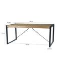 Nairobi Dining Table - 140cm - 4 Seater - U Legs - Natural - Rustic Mango Wood