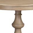 Chateau Dining Table - 120cm - 4 Seater - Round - Pedestal Base - Natural - Rustic Pine