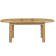 Dorchester Extending Dining Table - 160cm-200cm - 6-8 Seater - Oval - Rustic Oak