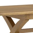 Dorchester Extending Dining Table - 200cm-250cm - 6-10 Seater - Cross Legs - Rustic Oak
