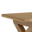 Dorchester Dining Table - 220cm - 10 Seater - Cross Legs - Rustic Oak