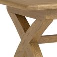 Dorchester Dining Table - 220cm - 10 Seater - Cross Legs - Rustic Oak
