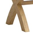Dorchester Dining Table - 220cm - 10 Seater - Cross Legs - Rustic Oak