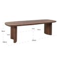 Baldwin Dining Table - 270cm - 10 Seater - Double Pedestal - Mango Wood