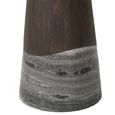 Harper Dining Table - 230cm - 10 Seater - Oval - Double Pedestal - Smoked Charcoal - Oak