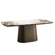 Langford Dining Table - 200cm - 8 Seater - Pedestal - Ceramic