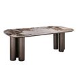 Langford Dining Table - 230cm - 10 Seater - Pedestal - Ceramic