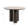 Ritz Dining Table - 120cm - 4 Seater - Round - Pedestal - Ceramic