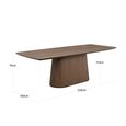 Windsor Dining Table - 230cm - 10 Seater - Pedestal - Walnut - Wood