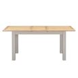 Windermere Painted Butterfly Extending Dining Table - 140cm-180cm - 6-8 Seater - Oyster Grey