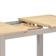 Windermere Painted Butterfly Extending Dining Table - 140cm-180cm - 6-8 Seater - Oyster Grey