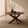 Montereux Dining Table - 130cm - 4 Seater - Round - Spider Legs - Malta - Mango Wood