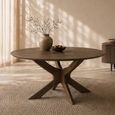 Montereux Dining Table - 150cm - 6 Seater - Round - Spider Legs - Malta - Mango Wood