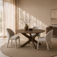 Montereux Dining Table - 150cm - 6 Seater - Round - Spider Legs - Malta - Mango Wood
