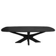 Montereux Dining Table - 220cm - 8 Seater - Oval - Spider Legs - Charcoal - Mango Wood