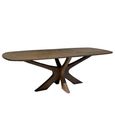 Montereux Dining Table - 250cm - 10 Seater - Oval - Spider Legs - Malta - Mango Wood