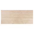 Claremont Dining Table - 230cm - 10 Seater - Pedestal - Brown - Travertine Top
