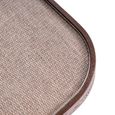 Willox Curved Dining Table - 235cm - 10 Seater - Double Pedestal - Beige and Brown - Glass and Oak