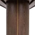 Willox Curved Dining Table - 235cm - 10 Seater - Double Pedestal - Beige and Brown - Glass and Oak