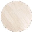 Tivoli Dining Table - 130cm - 6 Seater - Round - Pedestal - with Gold Trim - White - Ceramic