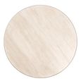 Tivoli Dining Table - 130cm - 6 Seater - Round - Pedestal - with Gold Trim - White - Ceramic