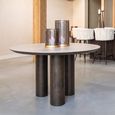Ritz Dining Table - 120cm - 4 Seater - Round - Pedestal - Ceramic