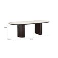 Ritz Beige Ceramic Top 10 Seater Pedestal Dining Table