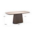 Ritz Dining Table - 200cm - 8 Seater - Pedestal - Ceramic