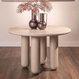 Calma Dining Table - 120cm - 4 Seater - Round - Beige - Recycled Wood