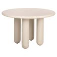 Calma Dining Table - 120cm - 4 Seater - Round - Beige - Recycled Wood
