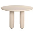 Calma Dining Table - 120cm - 4 Seater - Round - Beige - Recycled Wood