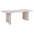 Senza Outdoor Dining Table - 220cm - 10 Seater - Light Beige - Aluminum