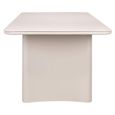 Senza Outdoor Dining Table - 220cm - 10 Seater - Light Beige - Aluminum