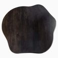 Sherman Dining Table - 150cm - 6 Seater - Abstract - Pedestal - Dark Brown - Acacia Wood