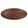 Stafford Dining Table - 280cm - 12 Seater - Oval - Spicebrown and Black - Mango Wood and Metal