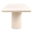 Urban Bloom Outdoor Dining Table - 230cm - 10 Seater - Double Pedestal - Sandstone - Concrete