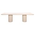 Urban Bloom Outdoor Dining Table - 280cm - 12 Seater - Double Pedestal - Sandstone - Concrete