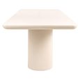 Urban Bloom Outdoor Dining Table - 280cm - 12 Seater - Double Pedestal - Sandstone - Concrete