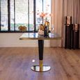 Can Roca Black Marble Effect 2 Seater Square Dining Table